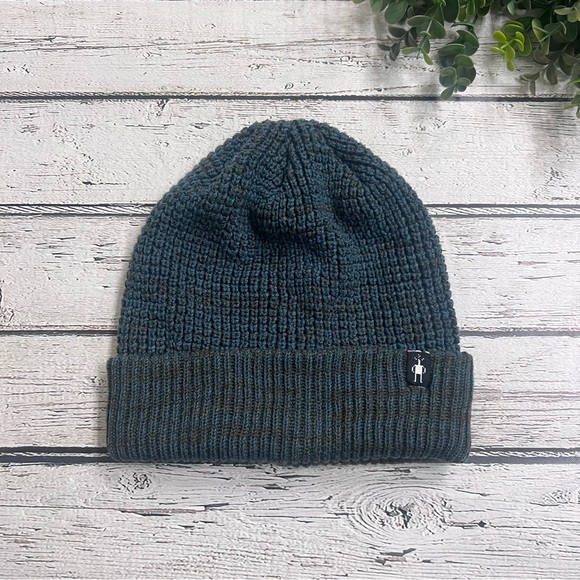 Smartwool Unisex Gray Blue Beanie Winter Snow Hat Cap Onesize - Picture 1 of 5